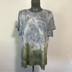 Danelle Tie Dye Split Hem Tunic XL